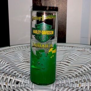Harley-Davidson Jamaica Shot Glass or Small Bud Flower Vase Vintage Early Y2K
